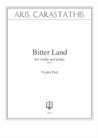 Bitter Land for violin and piano (violin part only)